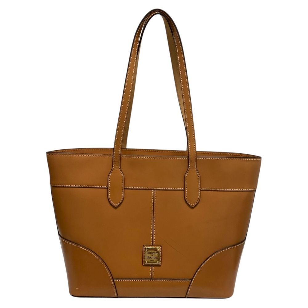 Dooney & Bourke Solid Tan Leather Tote
